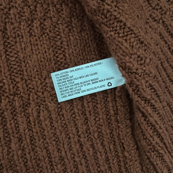 Universal Thread | long red/burnt orange cardigan | open front | size S - Picture 3 of 4